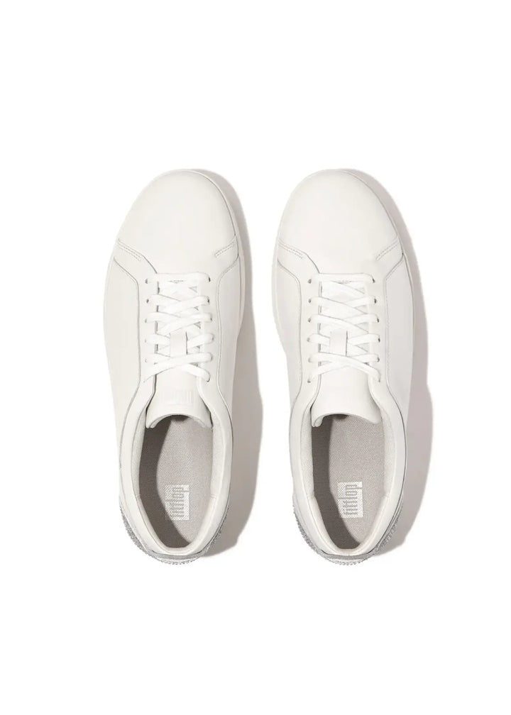 Fitflop - Rally Crystal-Backtab Leather Sneakers