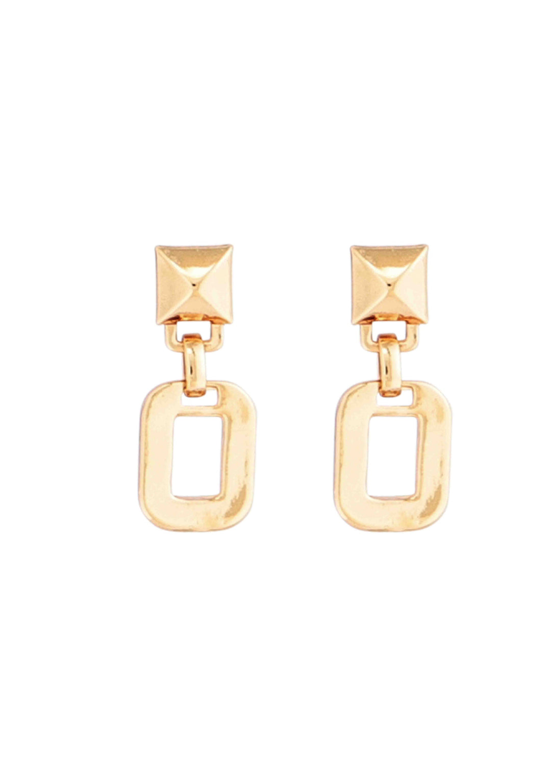 Merx - Rectangular Drop Earrings