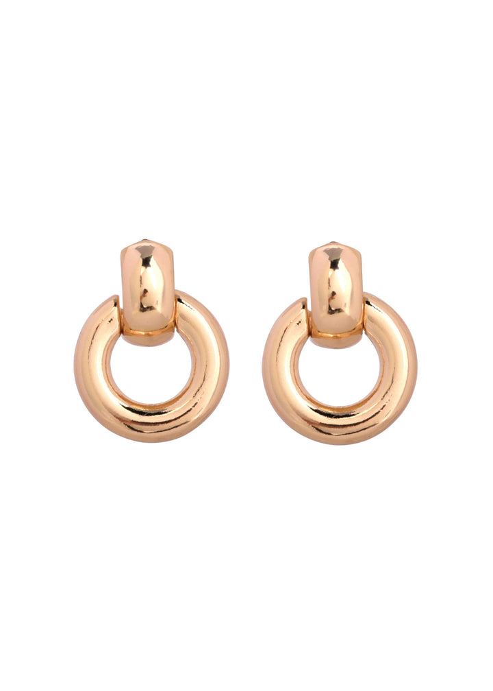 Merx - Round Drop Link Earrings