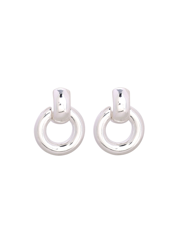 Merx - Round Drop Link Earrings