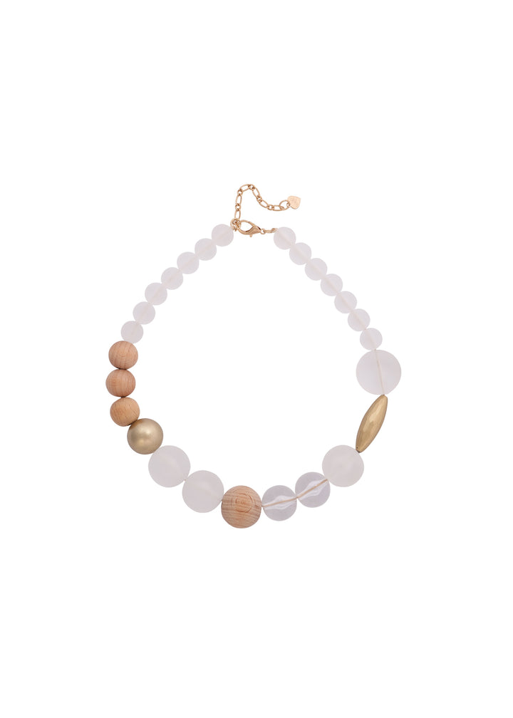 Merx - Wooden Multi Bead Necklace