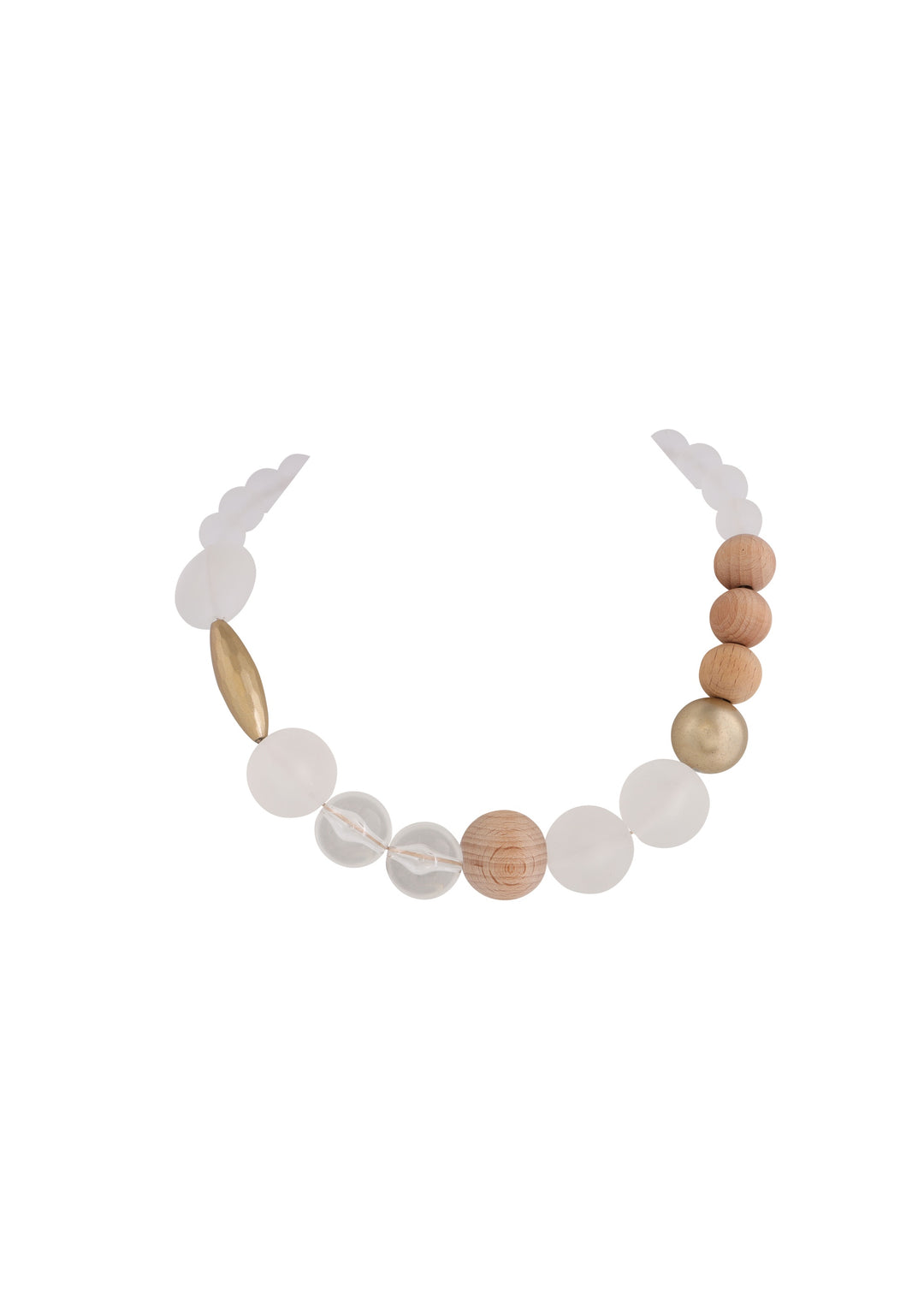 Merx - Wooden Multi Bead Necklace