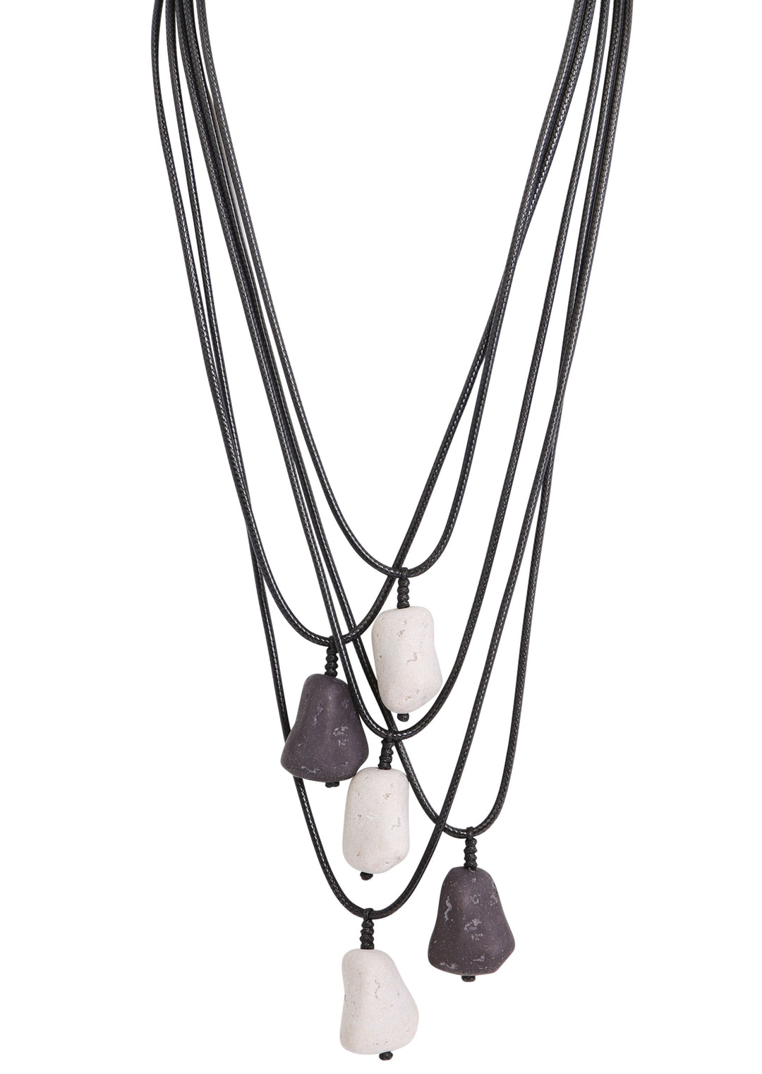 Merx - Multi Tier Stone Drop Necklace