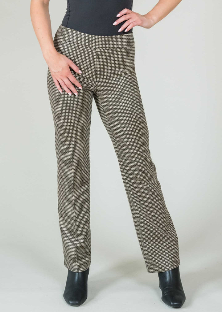 Lisette - Lara Check Straight Ankle Pant