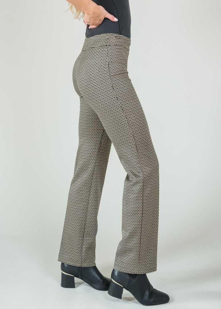 Lisette - Lara Check Straight Ankle Pant