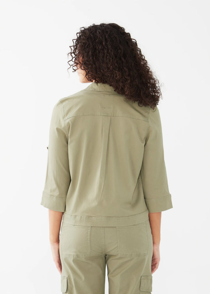 French Dressing Jeans - Cropped Tencel Cargo Jacket -SALE