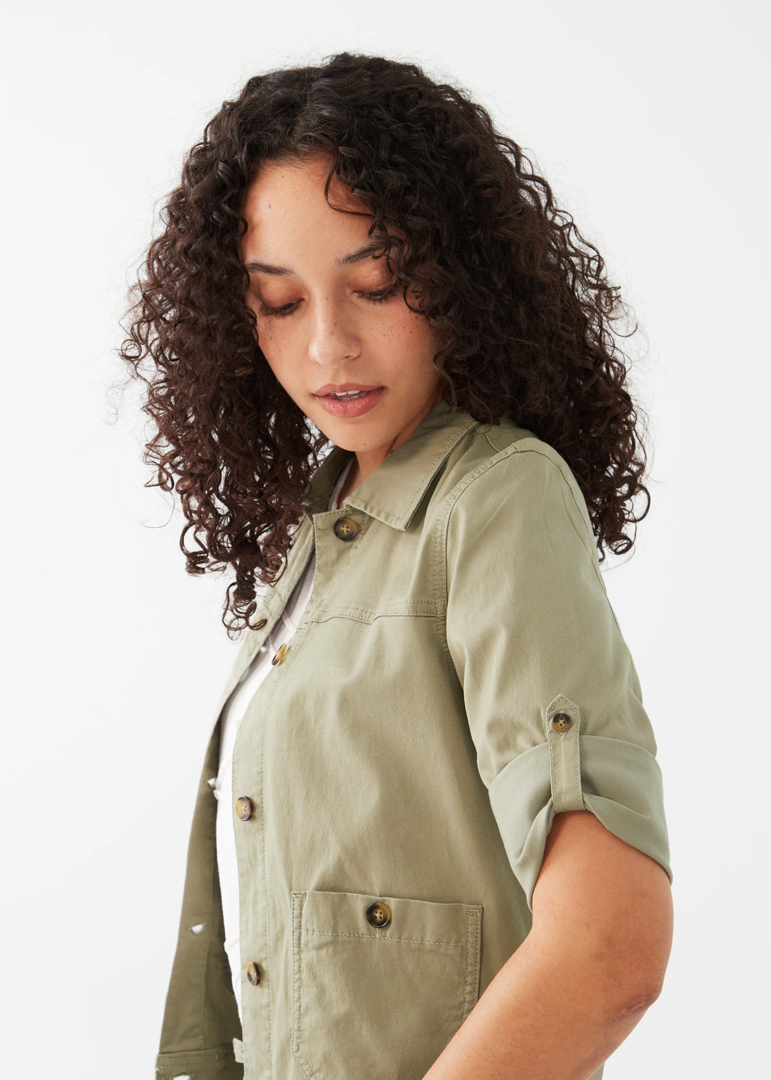 French Dressing Jeans - Cropped Tencel Cargo Jacket -SALE