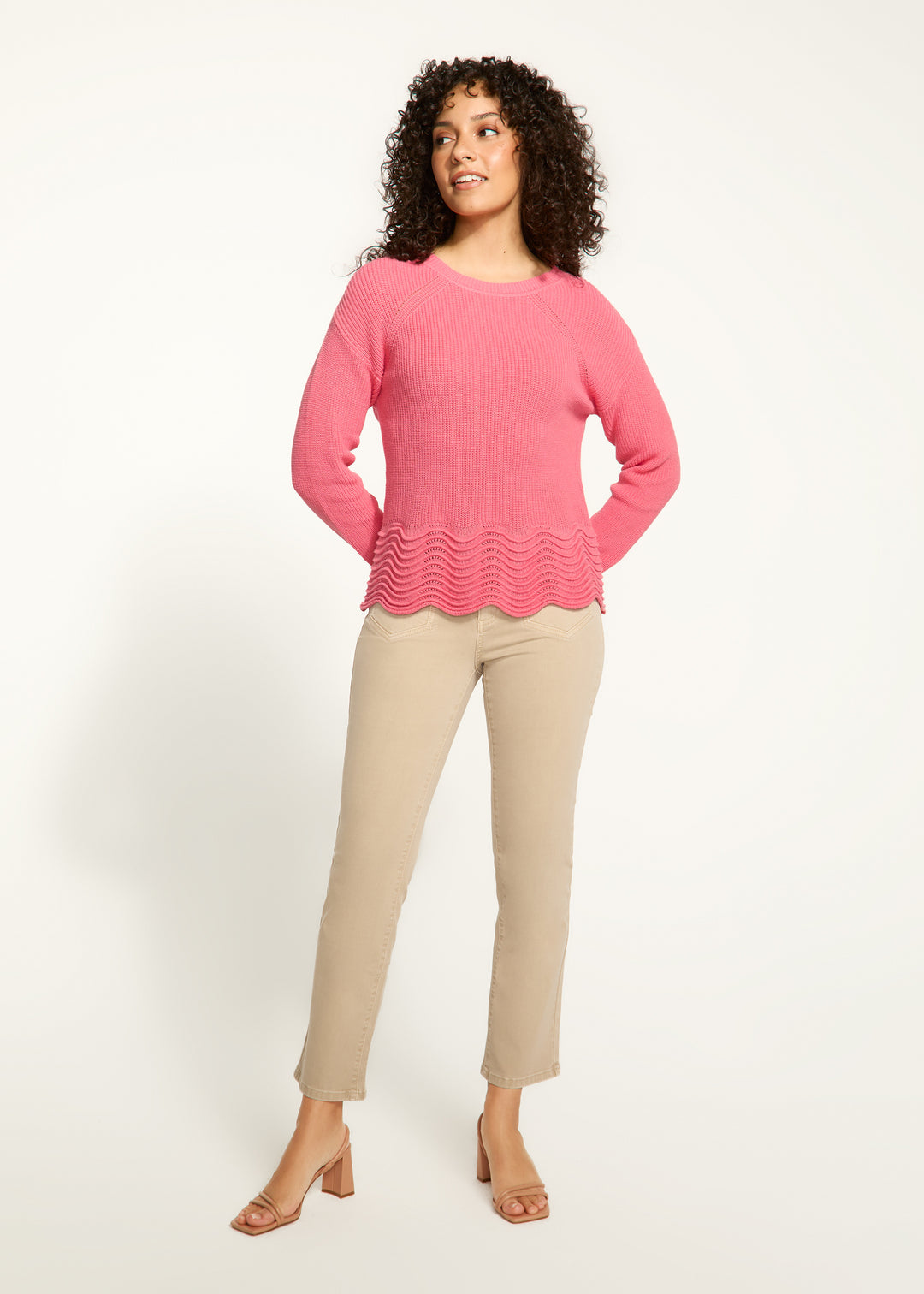 French Dressing Jeans - Scallop Hem Sweater