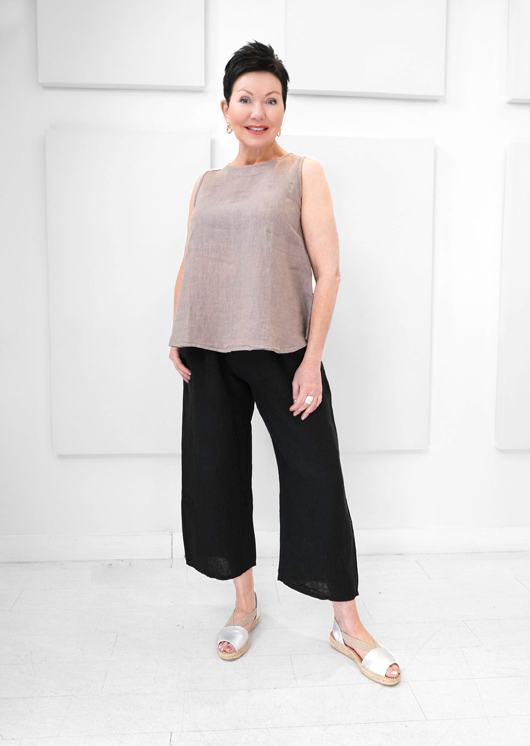 Orange - Anita's Relaxed Linen Pant