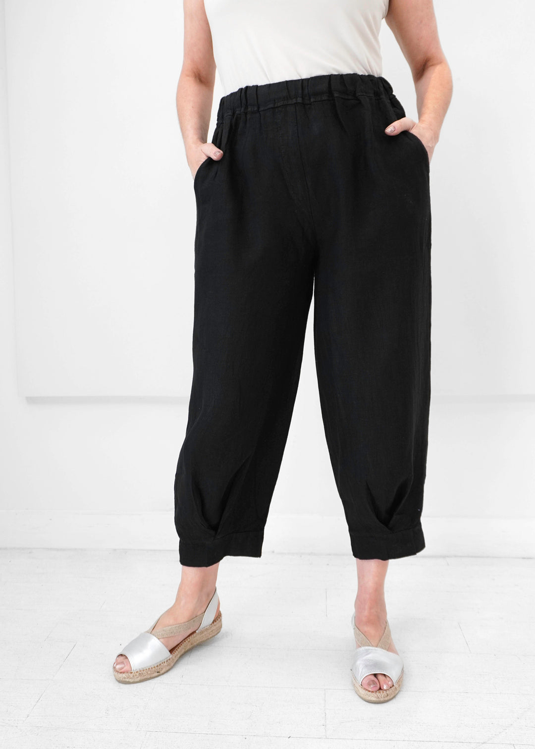 Orange - Elettra's Tapered Linen Pant