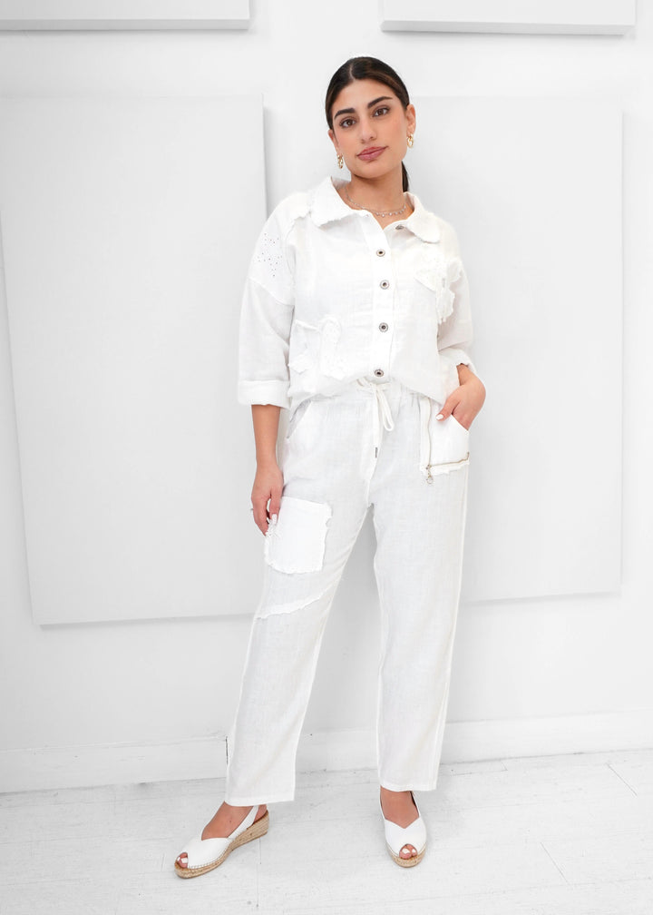 Orange - Elettra's Linen Pant