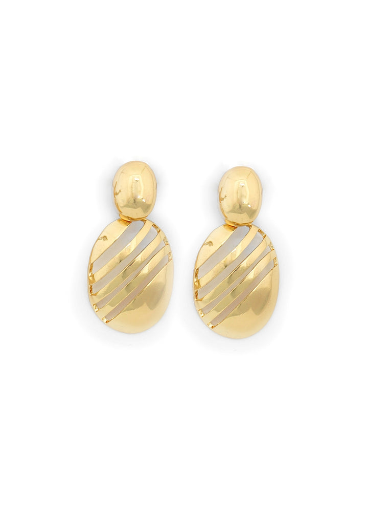 CCB - Gold Drop Clip On Earrings