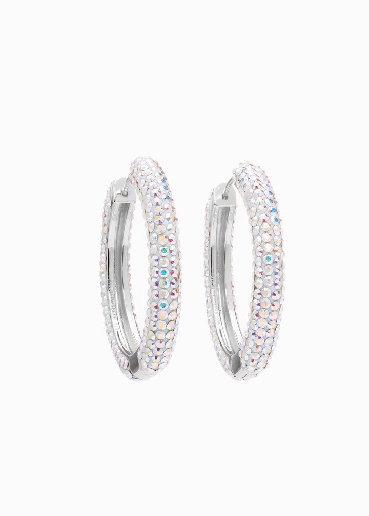 Hilberg & Berk - Large Sparkle Hoop Earrings