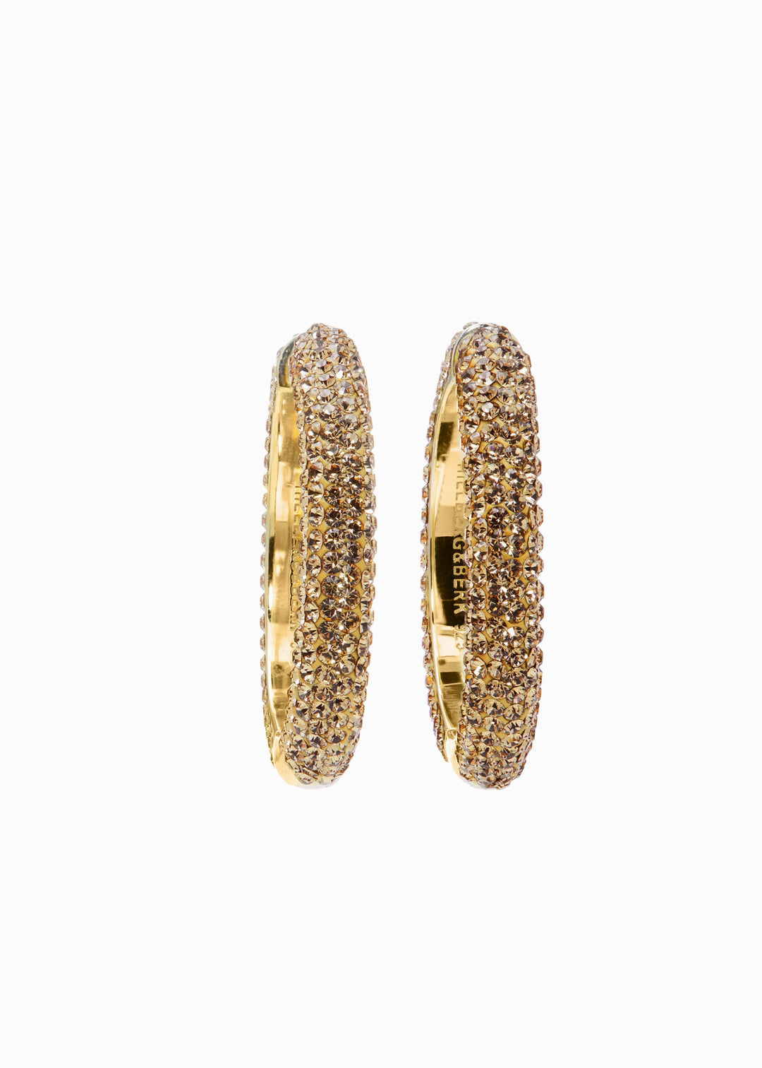 Hilberg & Berk - Large Sparkle Hoop Earrings