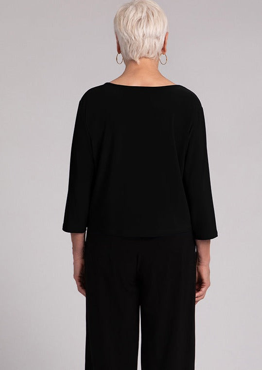 Sympli - 3/4 Sleeve Go To Cropped Tee