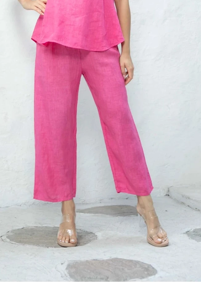 Orange - Anita's Relaxed Linen Pant