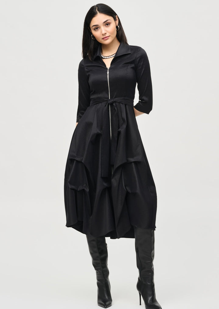 Joseph Ribkoff - Taffeta Dress With Waist Sash