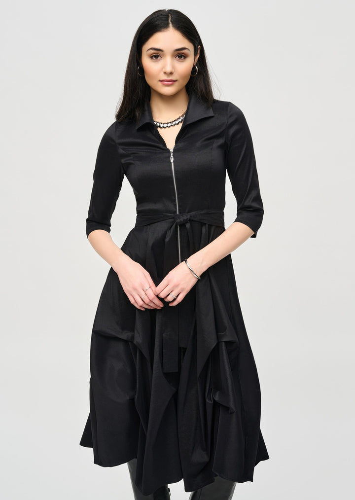 Joseph Ribkoff - Taffeta Dress With Waist Sash