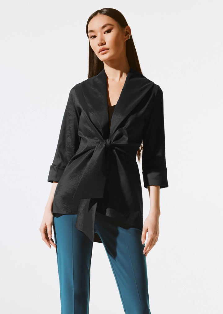 Joseph Ribkoff - Stretch Taffeta Front Tie Cover Up