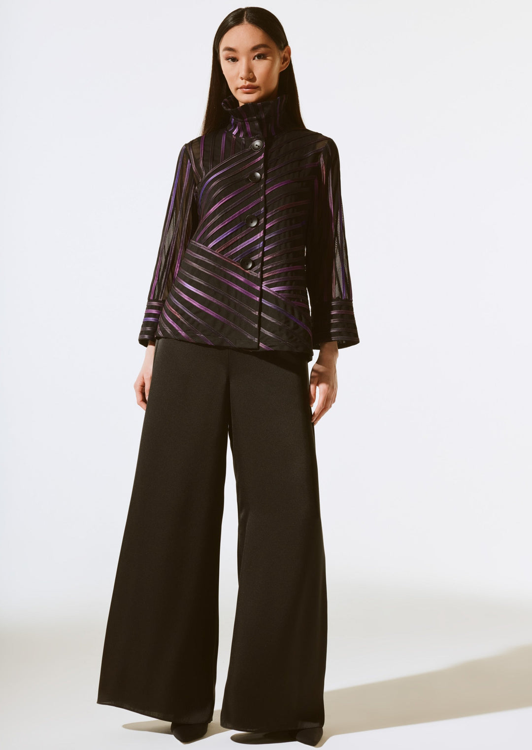 Joseph Ribkoff - Abstract Print Soutache Jacket