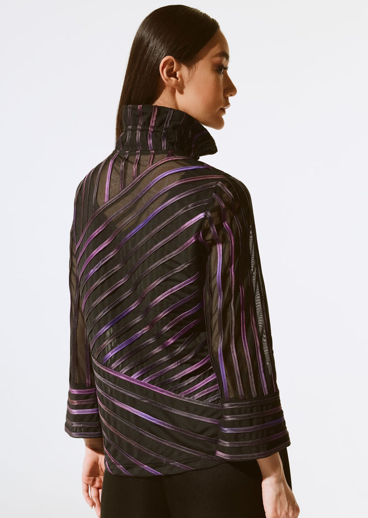 Joseph Ribkoff - Abstract Print Soutache Jacket