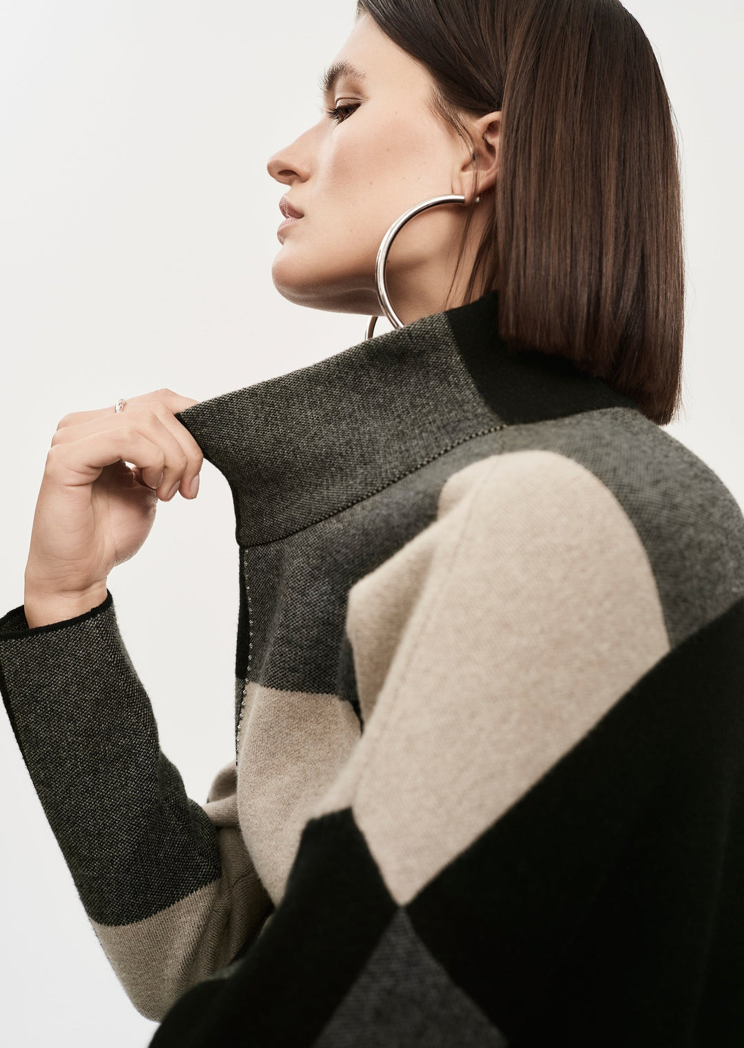 Joseph Ribkoff - Color Block Jaquard Knit Pullover