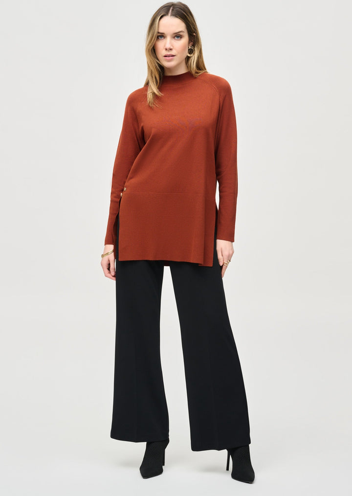 Joseph Ribkoff - Sweater Knit Mock Neck Tunic