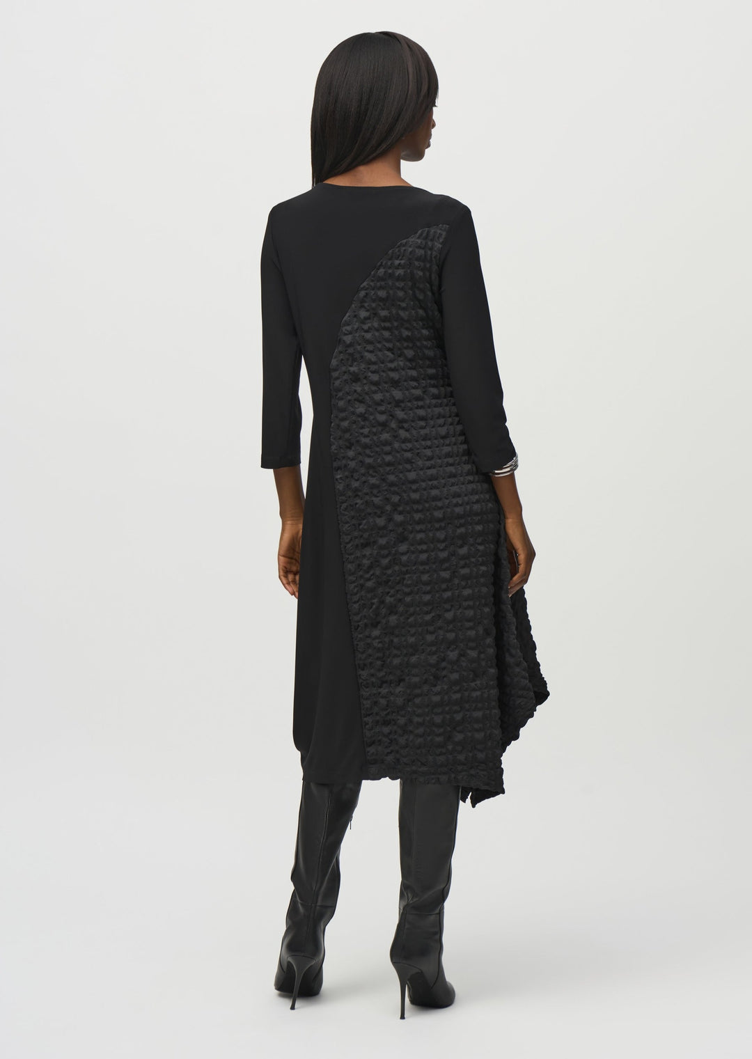 Joseph Ribkoff - Silky Knit And Jacquard Handkerchief Dress