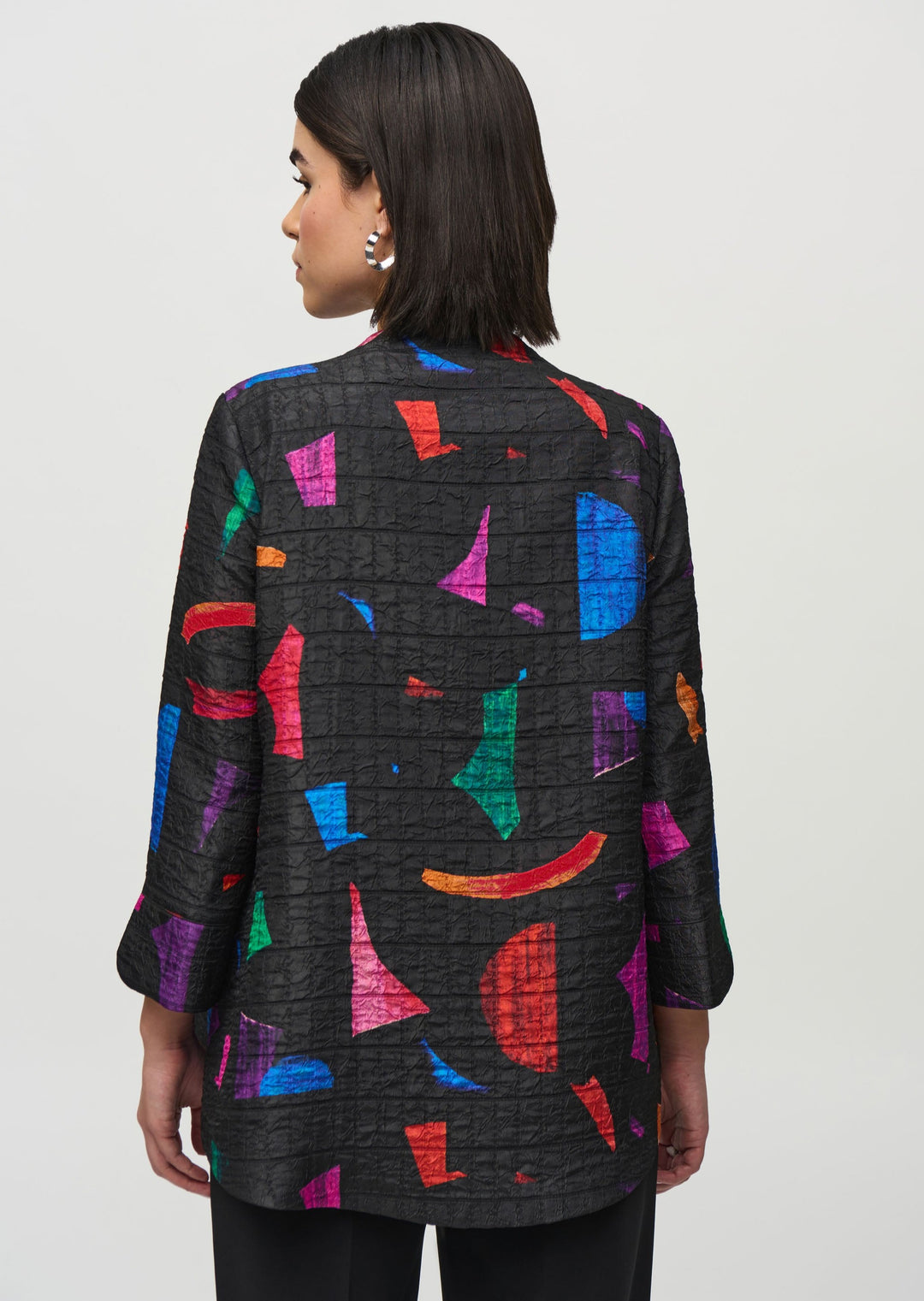 Joseph Ribkoff - Abstract Print Trapeze Jacket