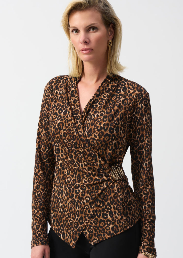 Joseph Ribkoff - Animal Print Fitted Top