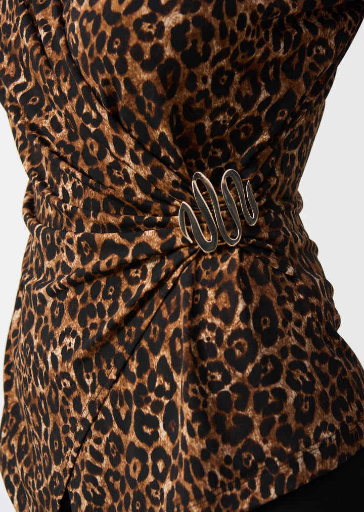 Joseph Ribkoff - Animal Print Fitted Top