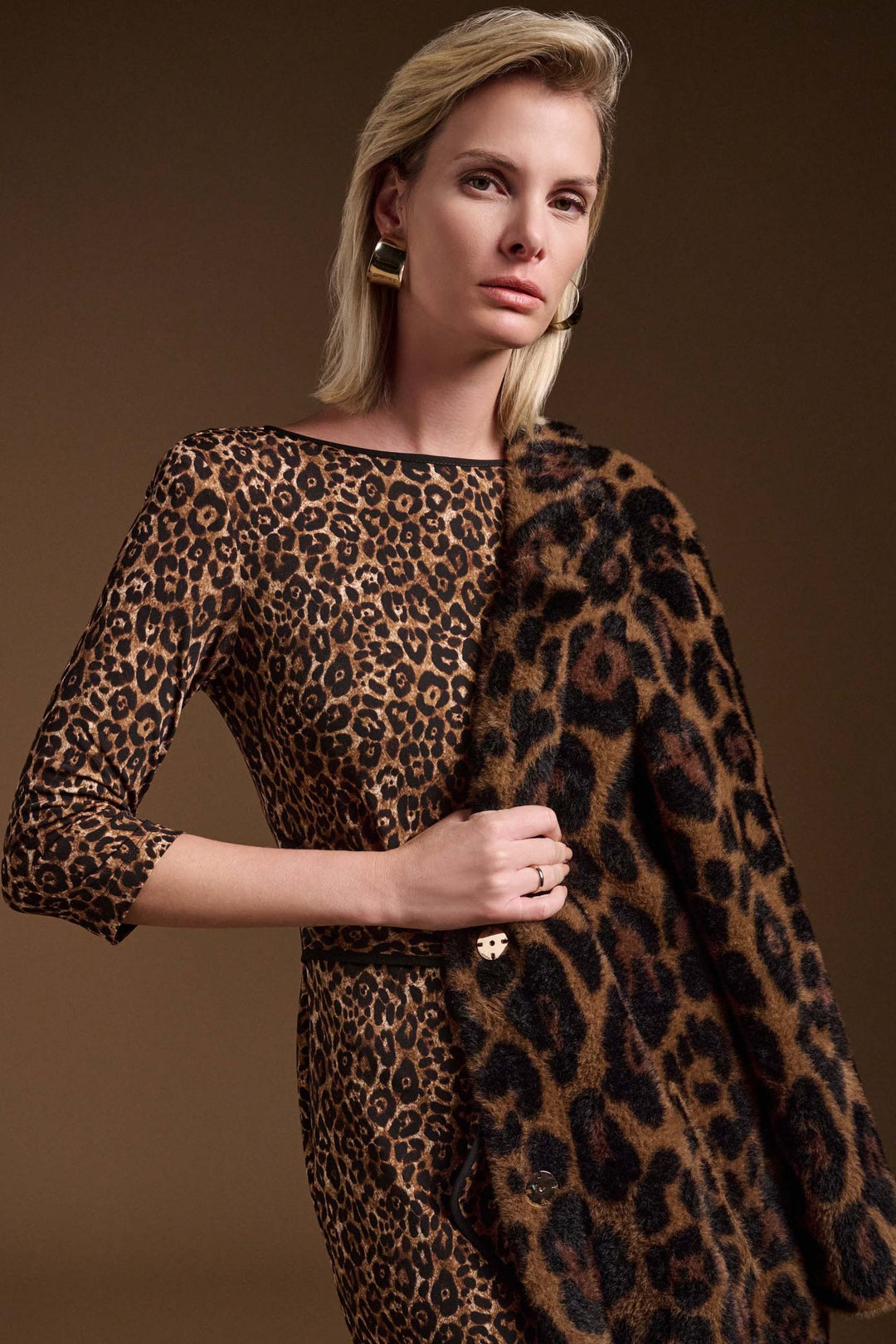 Joseph Ribkoff - Animal Print Sheath Dress