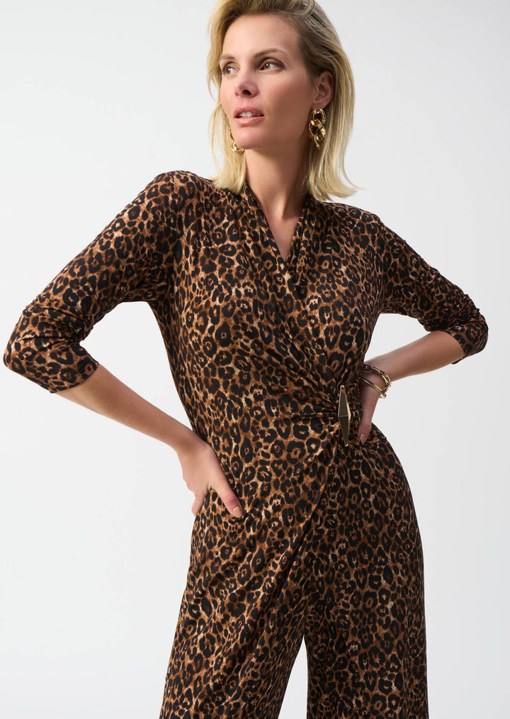 Joseph Ribkoff - Animal Print Culotte Jumpsuit