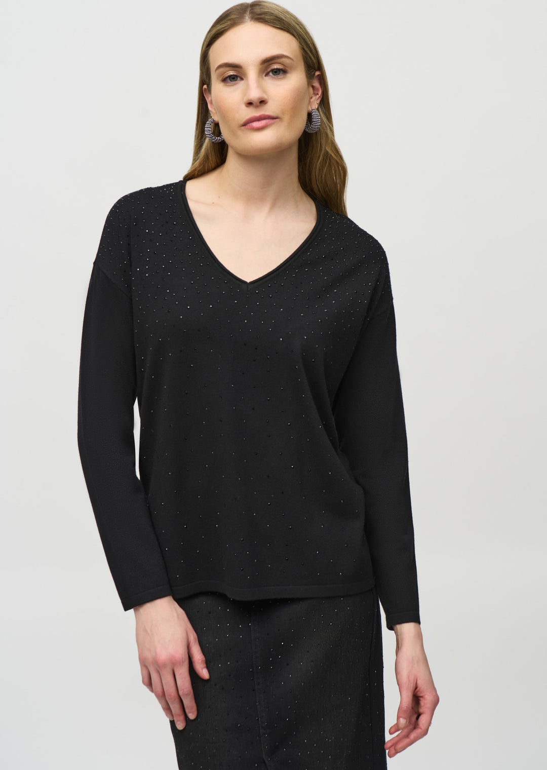 Joseph Ribkoff - Sweater Knit V-Neck Pullover