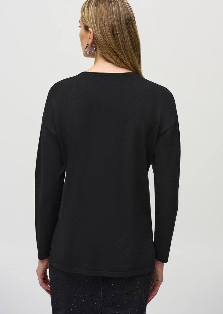 Joseph Ribkoff - Sweater Knit V-Neck Pullover