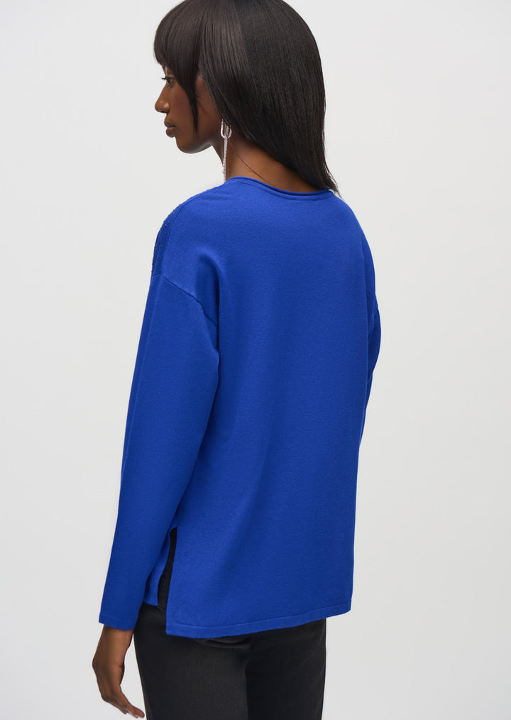 Joseph Ribkoff - Sweater Knit V-Neck Pullover