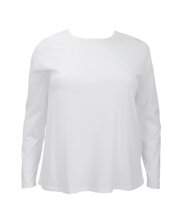 Eileen Fisher - Organic Pima Cotton Jersey Long-Sleeve Tee