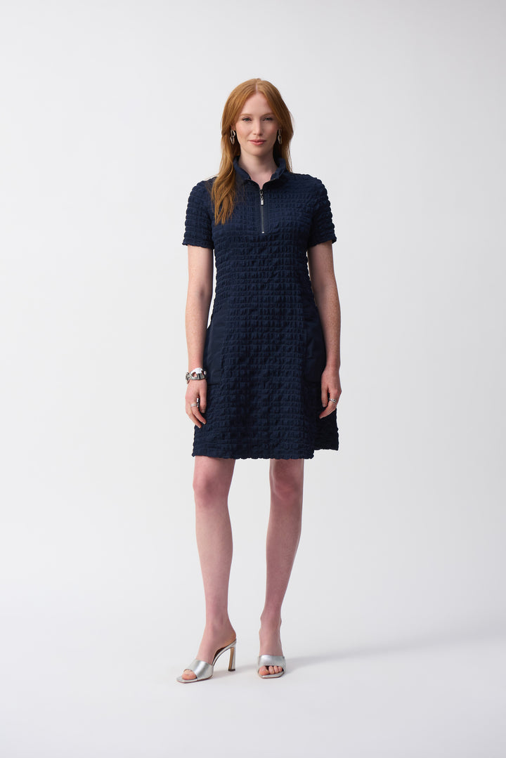 Joseph Ribkoff - Bubble Jacquard A-Line Dress