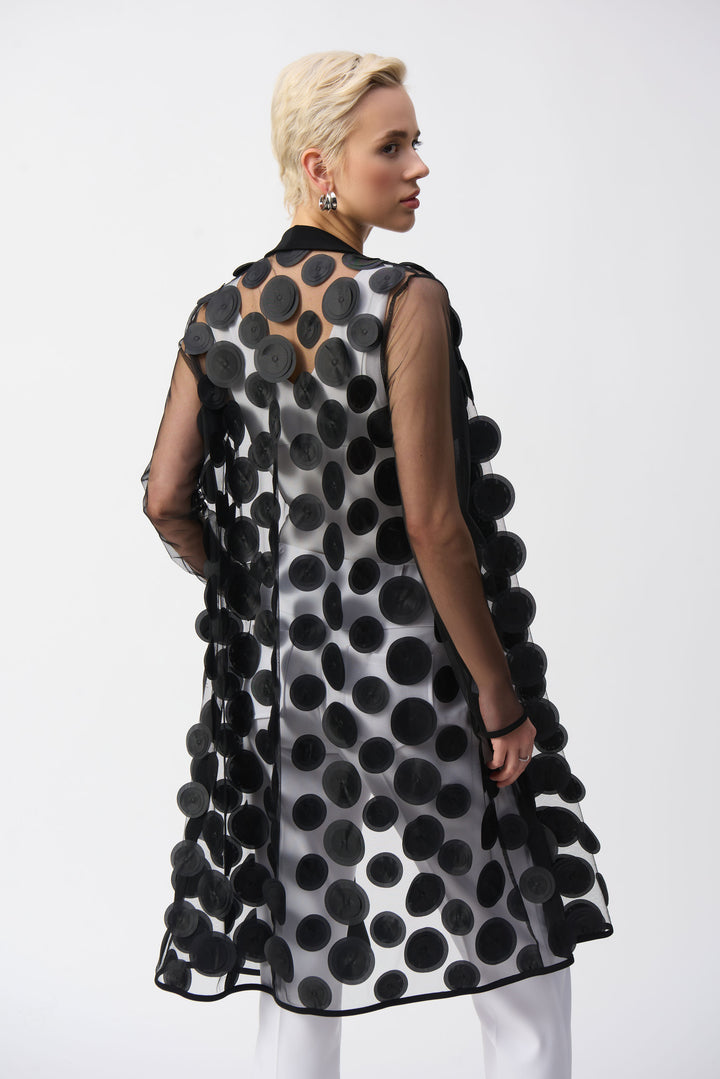 Joseph Ribkoff - 3D Dot and Mesh Cover-Up