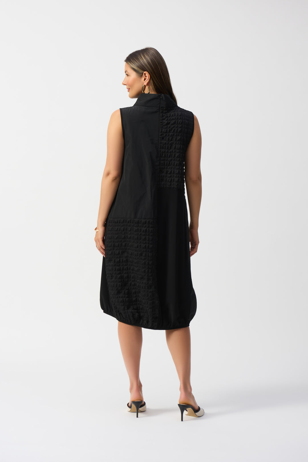 Joseph Ribkoff -  Bubble Jacquard Sleeveless Cocoon Dress