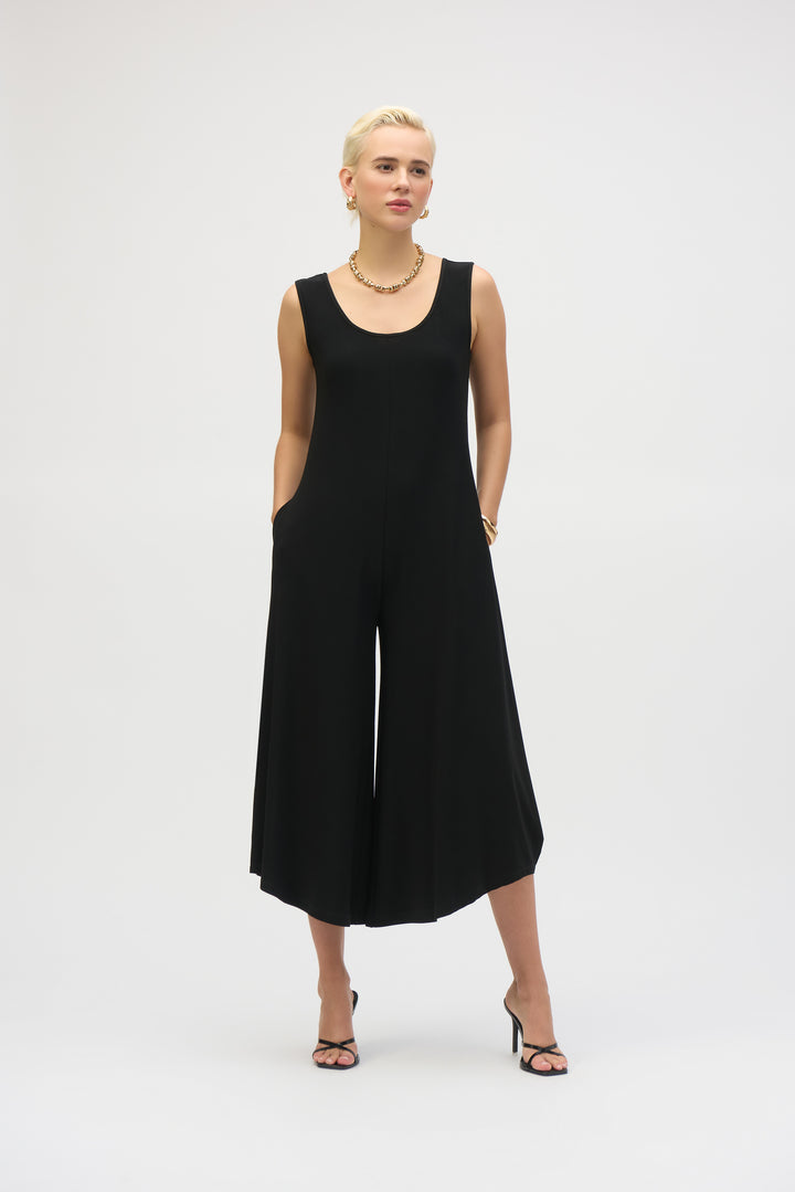 Joseph Ribkoff - Silky Knit Wide-Leg Sleeveless Jumpsuit