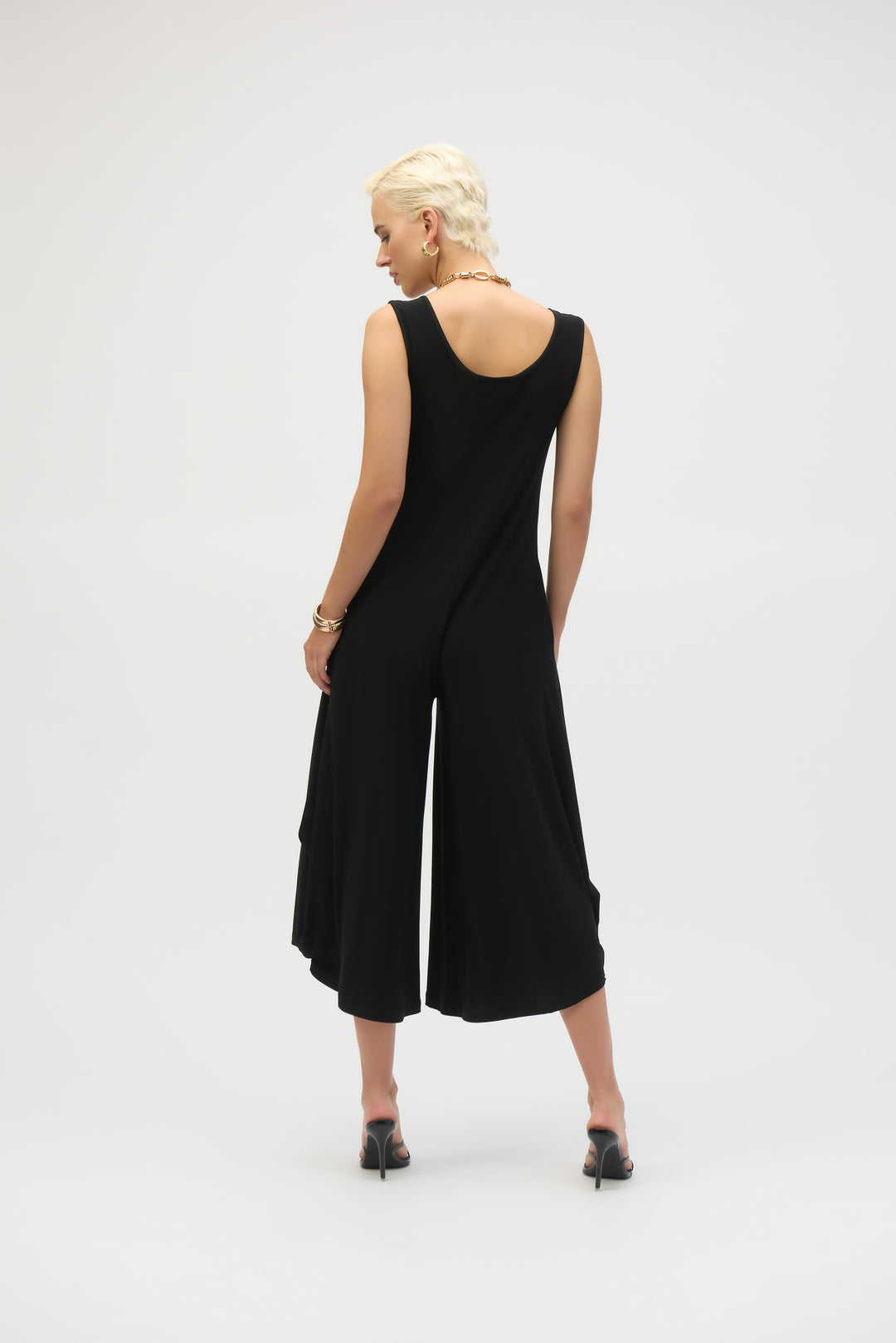 Joseph Ribkoff - Silky Knit Wide-Leg Sleeveless Jumpsuit