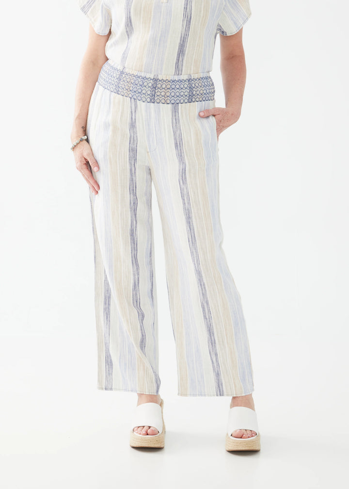 French Dressing Jeans - Pull-On Linen Blend Pant -SALE