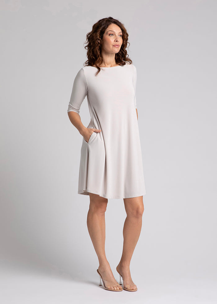 Sympli - Nu Trapeze Elbow Sleeve Dress