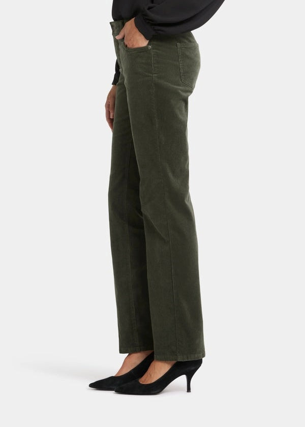 NYDJ - Corduroy Marilyn Straight Pants - Vine Leaf