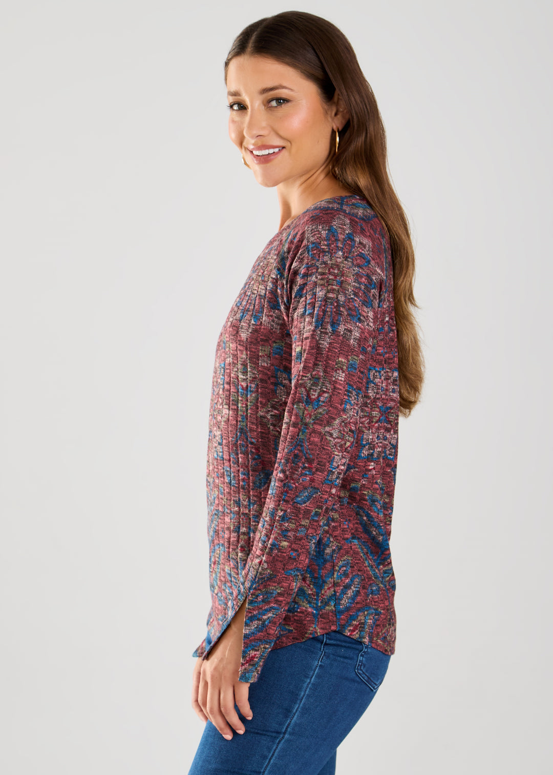 French Dressing Jeans - Long Sleeve Rib Top