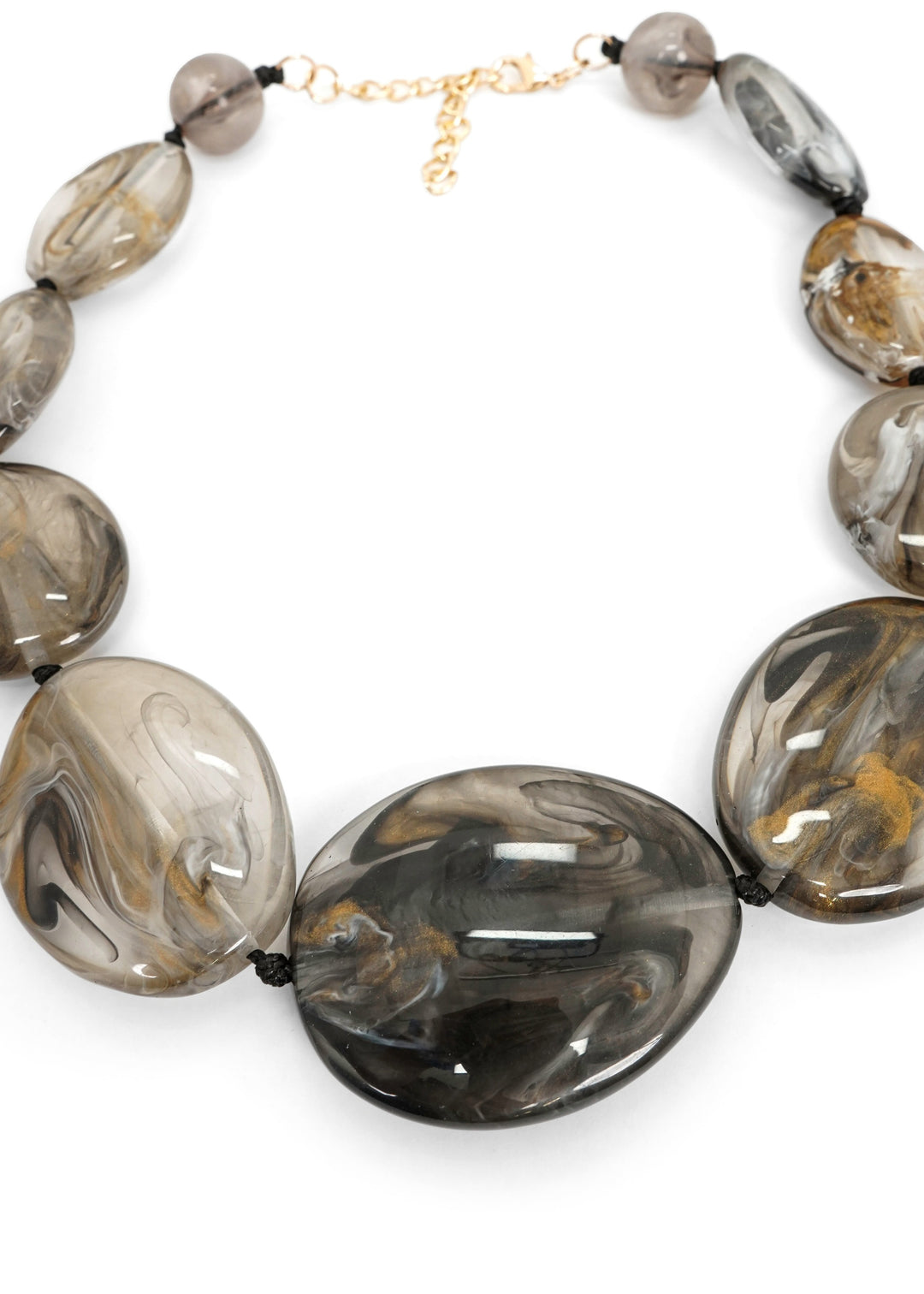 CCB - Frosted Stone Bead Necklace