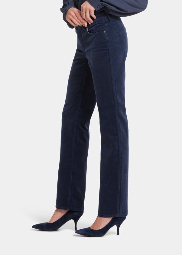 NYDJ - Corduroy Marilyn Straight Pants - Starless Sky