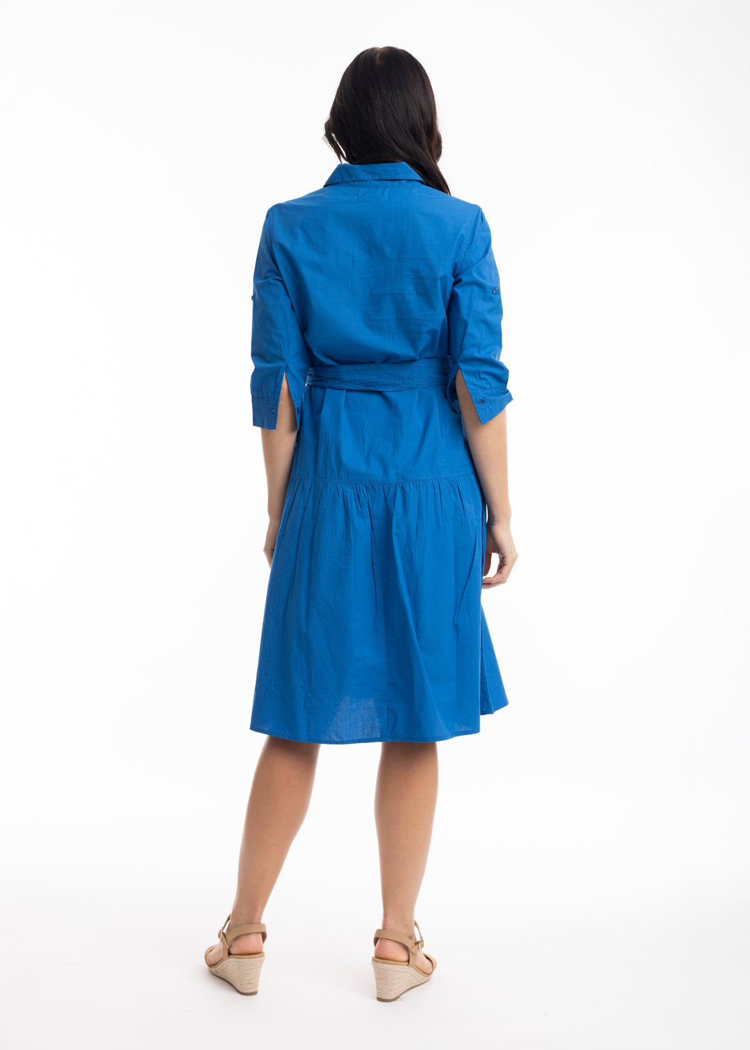 Orientique - Essentials Poplin Button Down Dress with Belt