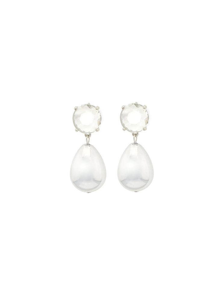 CCB - Smooth Silver Drop Earrings